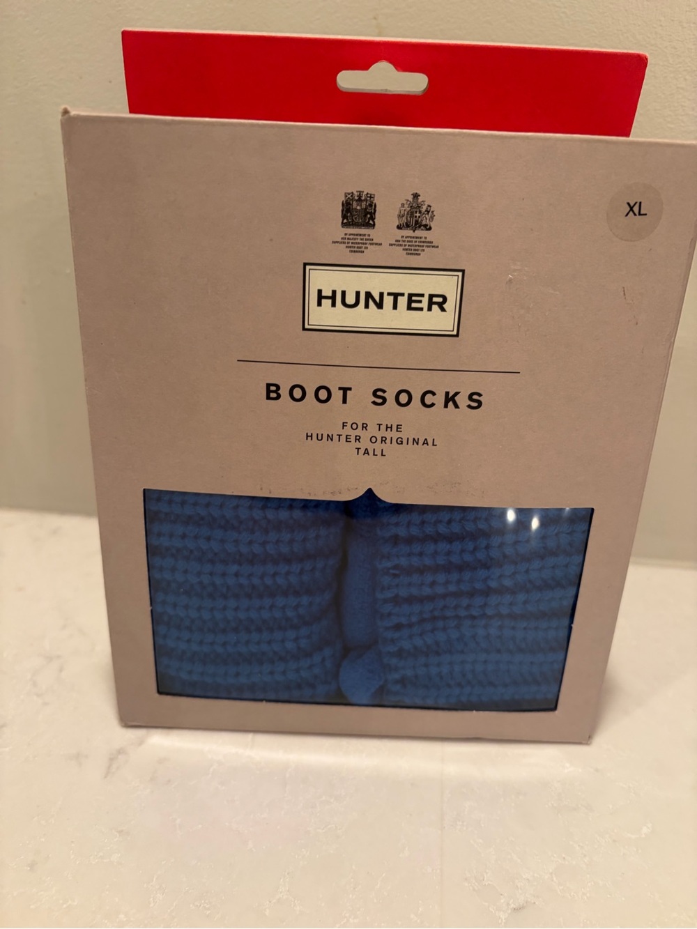 Hunter Unisex Boot Socks - Blue size XL  New in Box